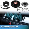 X Autohaux 1 Set Ac Compressor Clutch Kit Pulley Coil Auto Repair Compressors Assembly For Dodge Ram 1500 3 7l 4 2004-2007