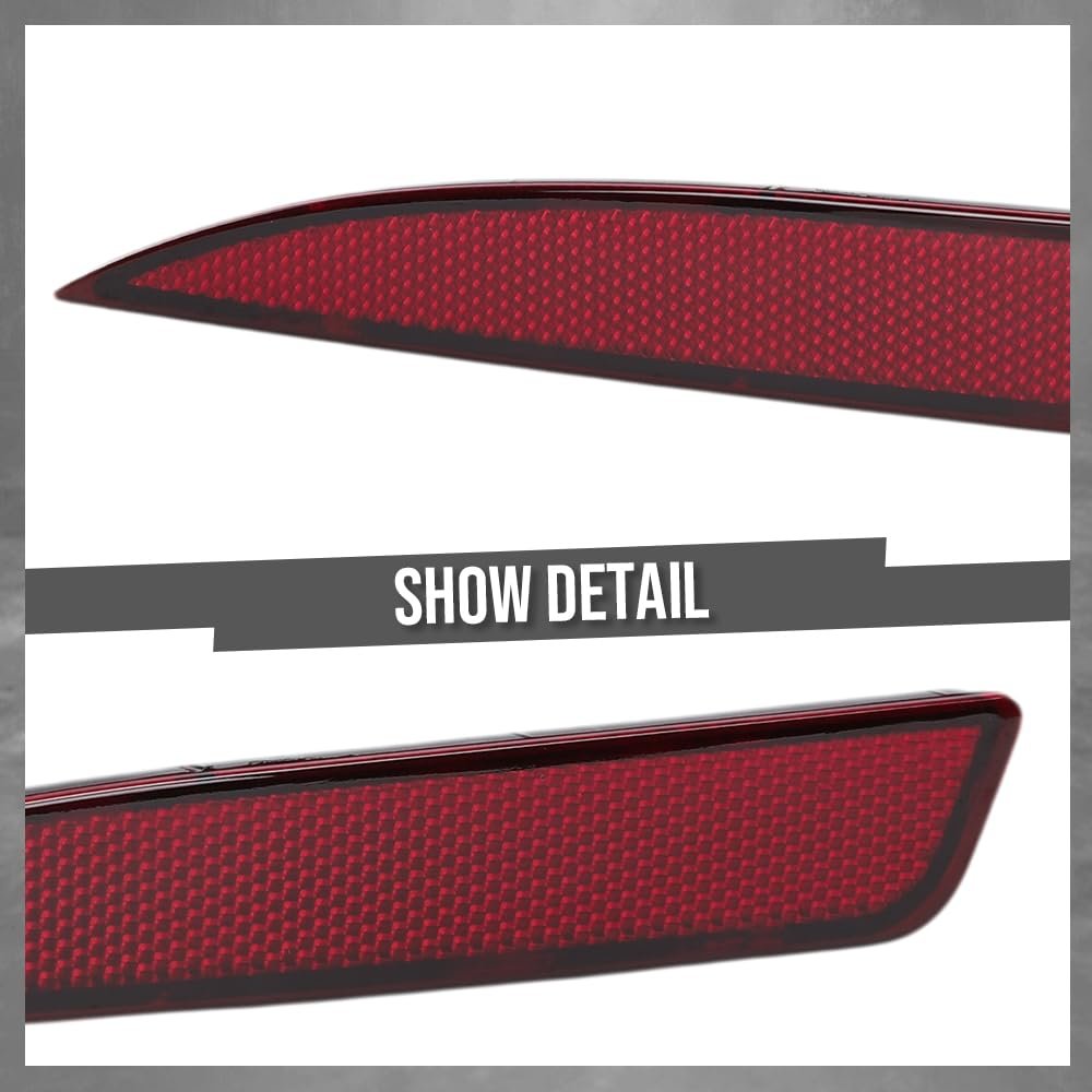 Rear Light Reflector For Vw Scirocco 2009 2017 Red Bumper Lamp 1k8945105b