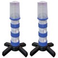 Electriduct Road Emergency Beacon Led Flare Kit With Storage Case Blue 2 Kits 