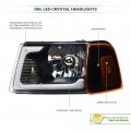 Tlaps 7422448582543 For 2001-2011 Ford Ranger Switchback Sequential Led Strip Bar Black Housing Headlights With Signal Corner