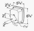 Grote Hi Count Led Box Lamp Red Lh Without Sidemaker G5092 