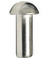 Steel Round Head Solid Rivet -1 16 Diameter X 3 32 Length Plain Finish Pack Of 250 Pieces 