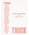 1954 Chevrolet Truck Wiring Diagrams Schematics For 54 Chevy Pick Up And 1955 First Series Trucks 8 5 In X 11 Booklet With 