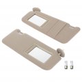 Ocpty Left Right Sides Beige Sun Visor With Sunroof Fit For 2009 2010 2011 2012 2013 2014 2015 2016 Toyota Venza 74320-0t022-a1
