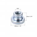 Uxcell Knurled Thumb Nuts 3pcs M10x1 5mm Iron Round Knobs Fasteners For 3d Printer Parts Silver Tone