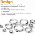 115pcs Set 304 Stainless Steel Single Ear Stepless Hose Clamps Clamp Assortment Kit Crimp Pinch Rings For Securing Pipe Hoses
