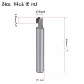 Uxcell Router Bit 1 4 Inches Shank 3 16 Cutting Dia Core Box Carbide For Carpentry Woodworking Milling Cutter Tool