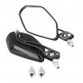 Senyar Pair Of Motorcycle Rearview Mirror 8mm 10mm Scooter Aluminum Alloy Hard Plastic Flame Pattern Side Rear View Mirrors 
