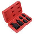 Socket Adapter Set Chromed Tungsten Steel 1 4 3 8 2 Drive Impact Adapters For Home Maintenance And Auto Repair Tool Kit 