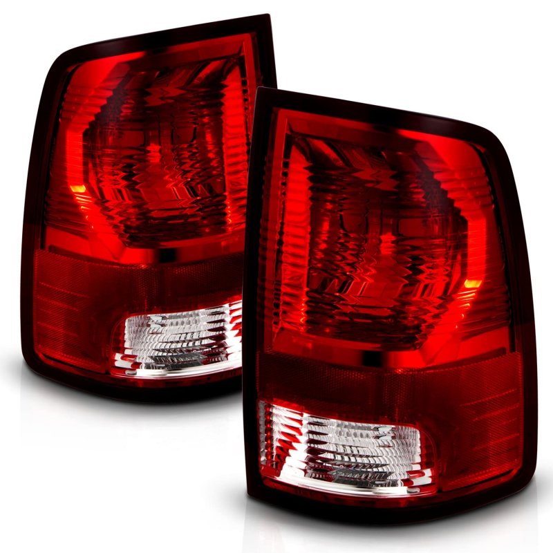 Amerilite For 2009-2018 Dodge Ram 1500 2500 3500 Incandescent Type Red Oe Replacement Tail Lights Assembly Pair Driver And