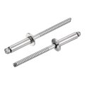 120pcs 5 32 X1 2 304 Stainless Steel Dome-head Blind Rivets Open-end Type For Diy Sheet Metal Automotive Repairs Furniture Boat 