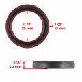 Caltric Swing Arm Needle Bearings And Pivot Shaft With Dust Seal Compatible Honda Xr400r 1996-2004