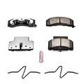 Z36-459 Front Carbon Fiber Ceramic Brake Pads With Installation Hardware For Dodge Ram 2500 3500 And Chevy Express Truck Tow 