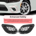 Saihisday 68280492aa Bumper Fog Light Grille Cover Bracket Kit Left And Right Side Replacement For Dodge Charger Gt 2018-2022