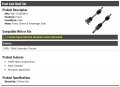 Front Axle Shaft Set Of 2 Compatible With 1999-2004 Chevy Tracker