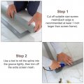 Uxcell Screen Spline 0 14 X 500ft Round Window Repair Retainer For Door Screens Replacement Grey 1 Roll