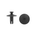 A16073000ux0710 100 Pcs Black Door Trim 8mm Hole Plastic Push Rivets Fastener For Bumper Fender 