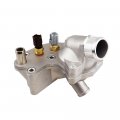 Aluminum Upgraded Metal Thermostat Housing Cover Engine Coolant Water Flange Outlet Fit For Ford Explorer Mercury 2002-2010