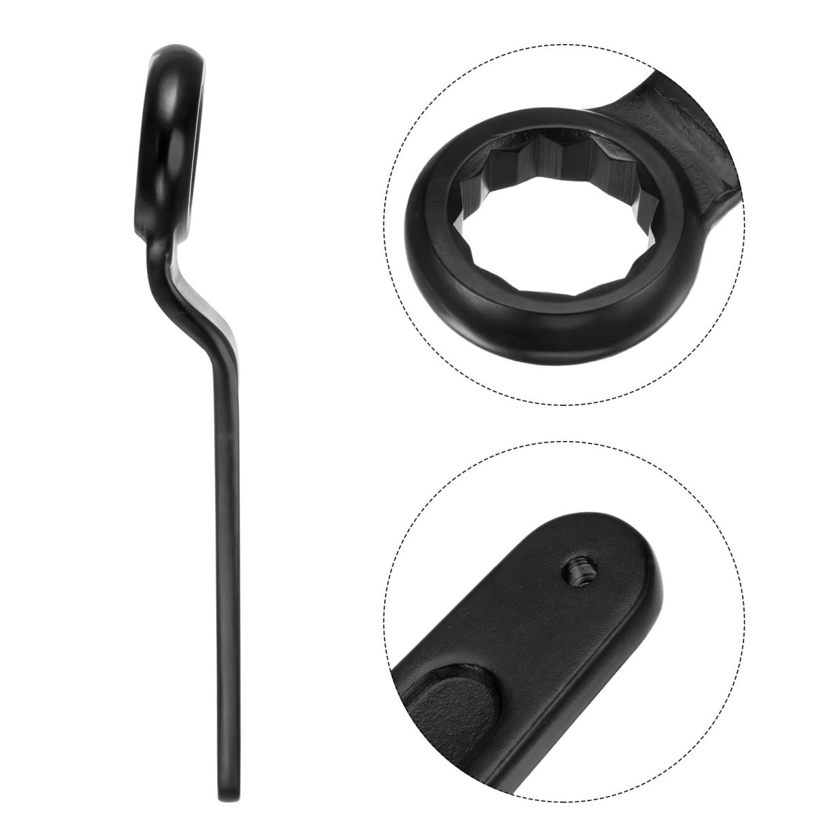 55mm Offset Box End Ring Type Impact Wrench High Tensile Steel Single Head With Extended Handle And Hanging Hole 14 37 In