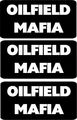 3 Oilfield Mafia Hard Hat Helmet Toolbox Stickers Decal 1 X 2 