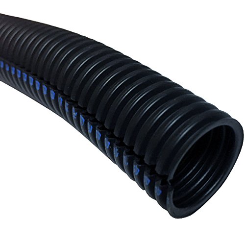 1 Flame Retardant Polypropylene Split Wire Loom Tubing 10 Feet Black