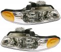 Evan-fischer Headlight Set For 2000 Dodge Grand Caravan Chrysler Town And Country Left Driver Right Passenger Side Halogen With 