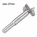 Uxcell Forstner Wood Boring Drill Bits 27mm Dia Hole Saw Carbide Alloy Steel Tip Round Shank Cutting For Hinge Plywood Tool