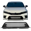 Front Lower Grille For 2022 2024 Honda Civic Sedan And Hatchback Tr Style Gloss Black Replacement Hg-hc22trl-gbk 