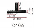 Autobahn88 3-way T-piece Nylon Vacuum Hose Joiner Od 5mm 0 2 Pack Of 5