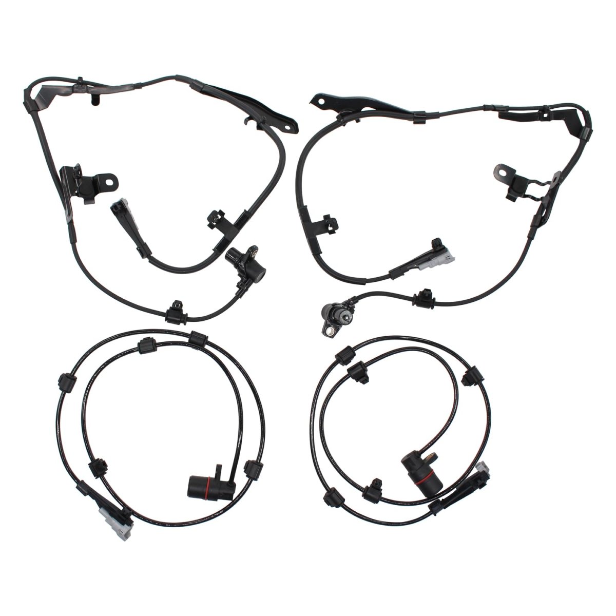 Front Rear Abs Wheel Speed Sensor Set For Toyota Sequoia 4 7l 2001 2007 Left Driver And Right Passenger Side Replaces