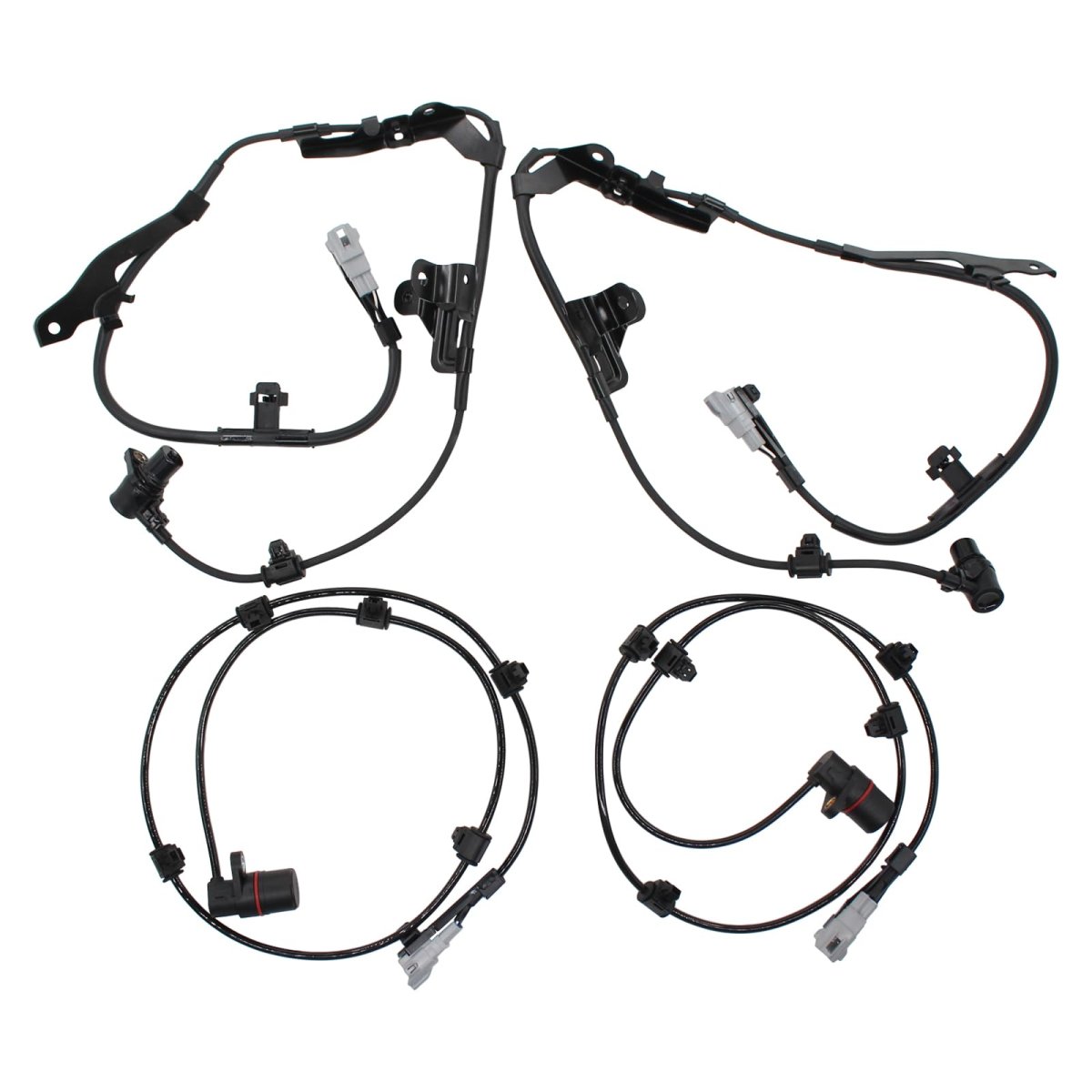 Front Rear Abs Wheel Speed Sensor Set For Toyota Sequoia 4 7l 2001 2007 Left Driver And Right Passenger Side Replaces