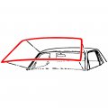 Auto Krafters Compatible Replacement For Windshield Weatherstrip Seal 1965-68 Mustang Gt 1967 Cougar Xr7 Gasket C5zz-6503110