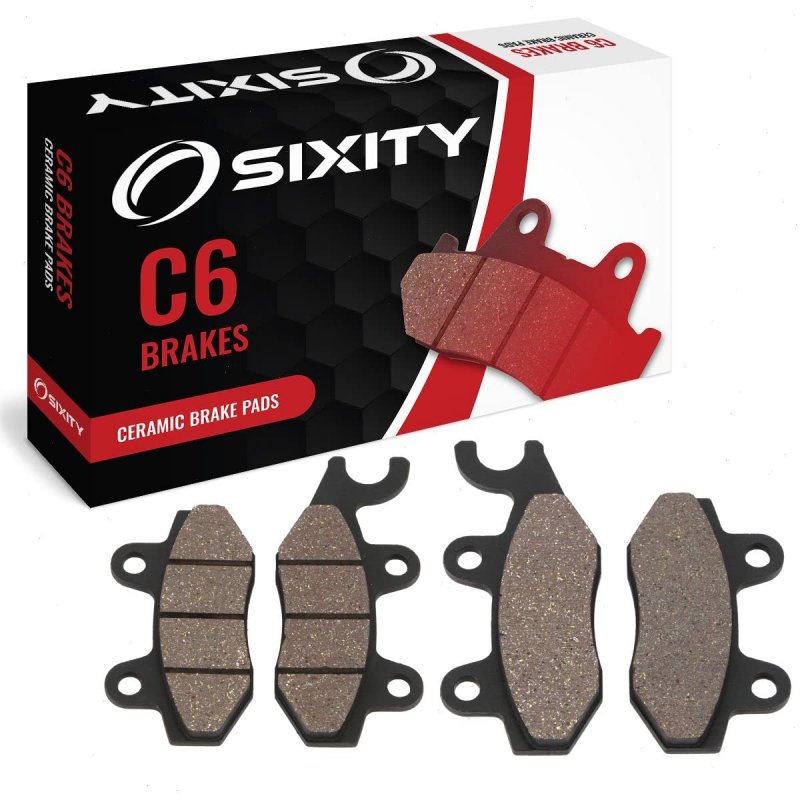 Sixity C6 Front Ceramic Brake Pads For Kawasaki Krf750 Teryx 4x4 2009 Complete Set