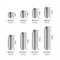 Uxcell Slotted Set Grub Screws M3 Metric 304 Stainless Steel Flat Point Assortment Kit 1set 100pcs