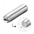Uxcell Slotted Set Grub Screws M3 Metric 304 Stainless Steel Flat Point Assortment Kit 1set 100pcs