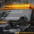 38 5 In Led Strobe Light Bar Amber Emergency Warning Flash With Magnetic Base For Tow Trucks Pickup And Construction Vehicles