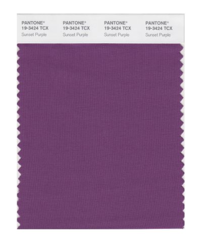 Pantone Smart 19-3424x Color Swatch Card Sunset Purple