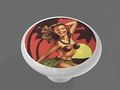 Retro Hawaiian Pin Up Girl High Gloss Ceramic Drawer Knob 