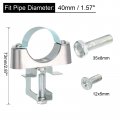 Uxcell 10pcs Conduit Hanger With Beam Clamp Fit For 1-5 8 40mm Pipe Support Bracket Cable Hangers I-beam
