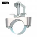 Uxcell 10pcs Conduit Hanger With Beam Clamp Fit For 1-5 8 40mm Pipe Support Bracket Cable Hangers I-beam