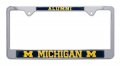 Officially Licensed Premium Shiny Chrome Metal License Plate Frame Second Generation Alumni Version Michigan 