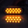 6 5 In 16 Led Oval Trailer Side Marker Light Amber Lens Waterproof Clearance Running And Turn Signal Lamp For Trucks Rvs