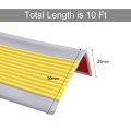 Stair Edge Protector Anti-slip Nosing Tread Self-adhesive Trim Strips For Outdoor And Indoor Home Office Yellow 10ft