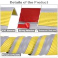 Stair Edge Protector Anti-slip Nosing Tread Self-adhesive Trim Strips For Outdoor And Indoor Home Office Yellow 10ft