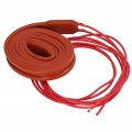 Silicone Heating Wrap Belt Waterproof Soft Insulation Flexible Heater For Oil Pipe 15x1000mm 40w Dc12v 