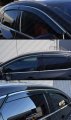 Premium Chrome Trim Smoke Tinted Window Visor Rain Guard W Clips Compatible For 2022-2024 Lexus Nx250 Nx350 Nx350h Nx450h