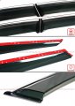 Premium Chrome Trim Smoke Tinted Window Visor Rain Guard W Clips Compatible For 2022-2024 Lexus Nx250 Nx350 Nx350h Nx450h