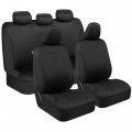 Bdk Ultrasleek Car Seat Covers Universal Fit Cover Set Ideal For Cars Trucks Suv Includes Fronts And Rear Bench Seat Automotive 