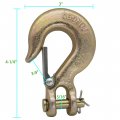 5 16 Inch Clevis Slip Hook With Safety Latch G70 Chain Forged 18 000 Lb Capacity For Trailer Truck Transport Tow Winch 2pack
