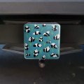 Panda And Bamboo Pattern Tow Trailer Hitch Cover Plug Insert